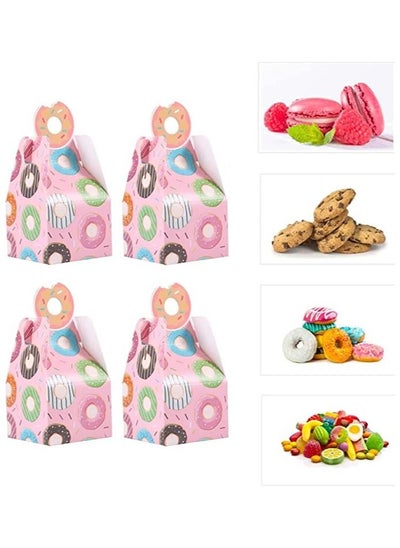 Buy 25pcs Gift Cookie Box Donut Gift Box Candy Box Kids Gift Box Birthday Wedding Bridal Shower Donut Party Supplies in Saudi Arabia