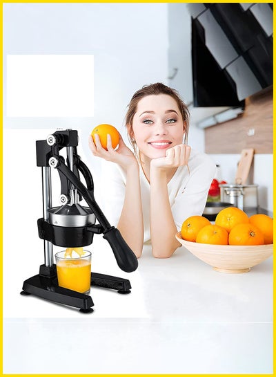 Buy Professional Manual Metal Hand Citrus Juicer Lemon Squeezer With Lever Lime Orange Pomegranate Grapefruit Fresh Healthy Large Juice Presser Extractor Machine For Commercial And Household in UAE