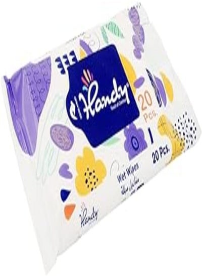 Buy Handy refreshing wet wipes , pack of 20 wipes in Egypt