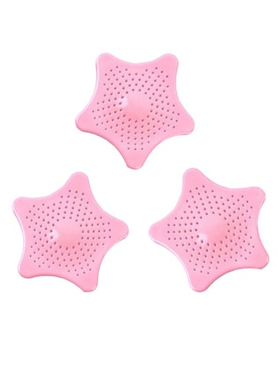 Buy 3 PCS Starfish Hair Catcher Bathroom Drainage Net Kitchen Filter Cover Bathtub Drainage Net Hair Catcher Is Used To Prevent Blockage Of Kitchen And Bathroom Drainage Outlets in Saudi Arabia