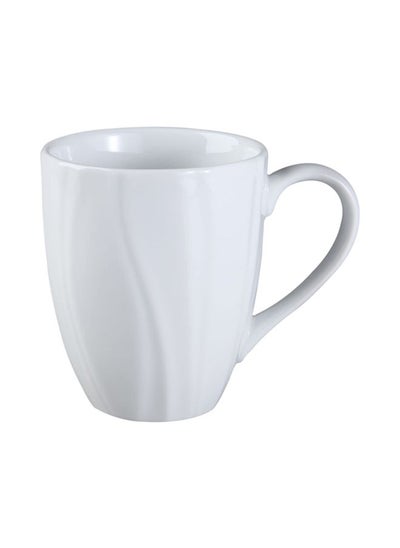 اشتري 14 OZ/414ML EMBOSSED MUG SWEPT PORCELAIN 1107868) 1X1 في الامارات