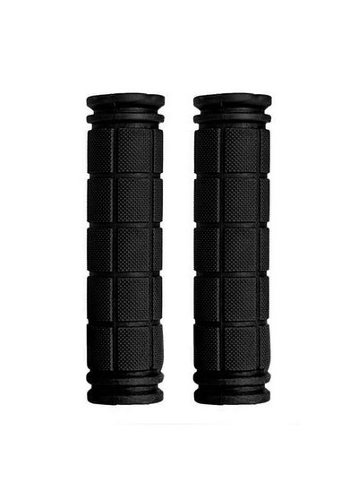 اشتري Handlebar Grips, 4.7Inch;12Cm Rubber Hand Bar End Grip For Mtb Bmx Road Mountain Bike Bicycle Scooter, Black في الامارات