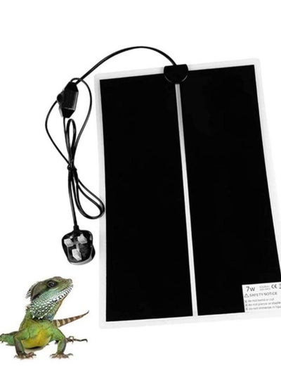 Buy Reptile Heat Mats, Adjustable Heat Pad with Temperature Control for Reptiles Turtle, Tortoise, Snakes, Lizard, Gecko, Spider, Crawler - Safety Aquarium Mat Thermostat in UAE