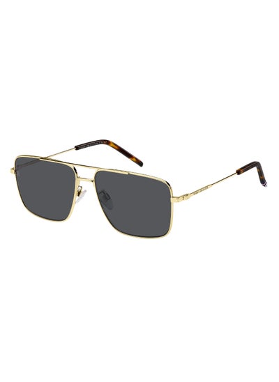 Buy Men's Uv Protection Rectangular Shape Metal Sunglasses Th 2110/S Grey 47 - Lens Size: 46.9 Mm - Gold in UAE