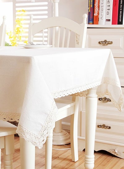 اشتري Simple Lace Tablecloth Suitable for Decorating Living Room Kitchen Banquet Party Party Picnic في السعودية