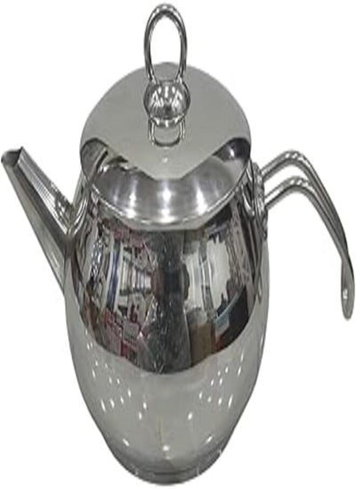 اشتري 10/18 Turkish Stainless Tea Pot 1.75 Liter في مصر