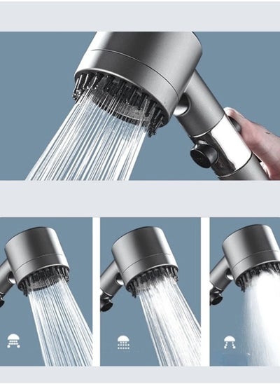 Buy HOOPZOZA Shower Head Shower Filter Handheld Massage High Pressure Showerhead with universal interface for Adults Children Pets Home and Gym Use in Saudi Arabia