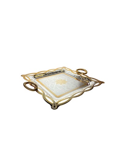 Buy Silverplated Small Size Square Tray in UAE