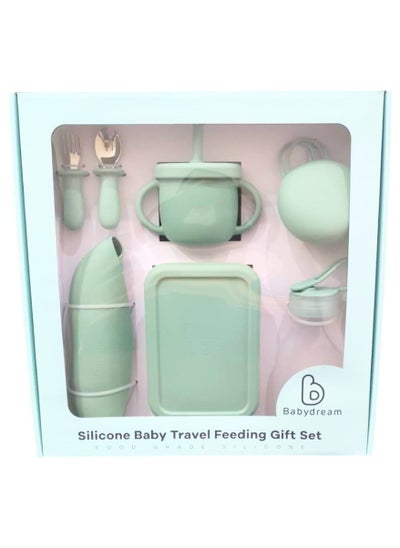 Buy Babydream silicon travel set Green in Saudi Arabia