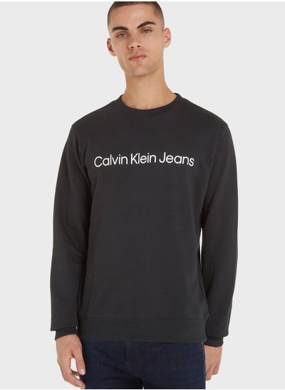 Buy Logo Crew Neck Sweatshirt in UAE