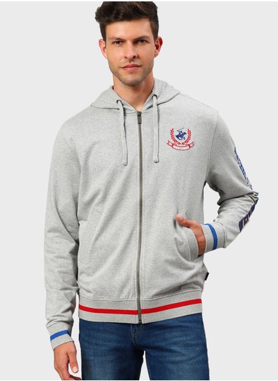 Buy Logo Zip Through Hoodie in UAE