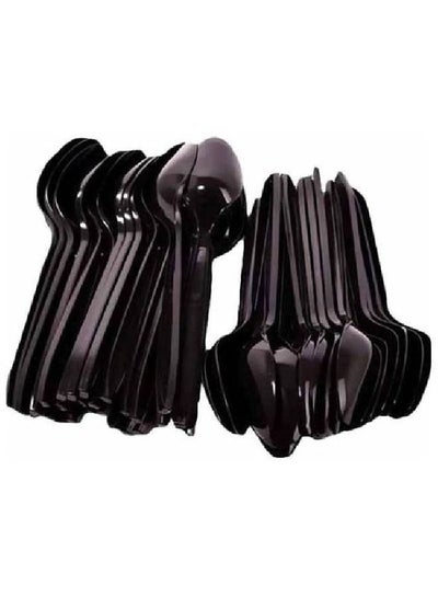 Buy Disposable Heavy Duty Plastic Spoon 40Pcs in Egypt