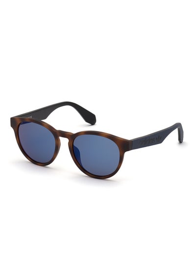 Buy Unisex Mirrored Round Shape Plastic Sunglasses OR002556X52 - Lens Size: 52 Mm - Havana in UAE