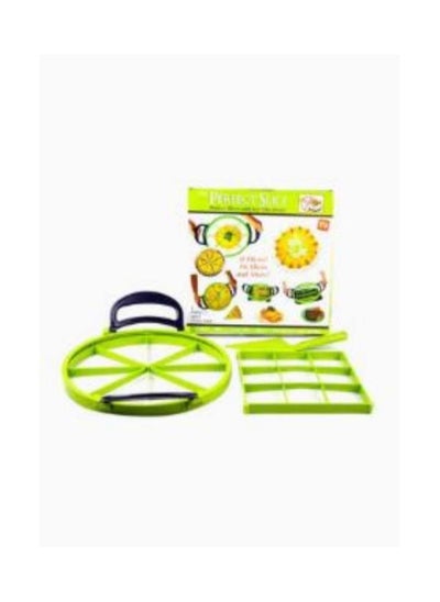 Buy 3-Piece Cake Slicer Green in Saudi Arabia