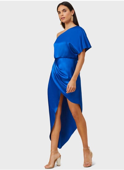 Buy One Shoulder Satin Dress in UAE