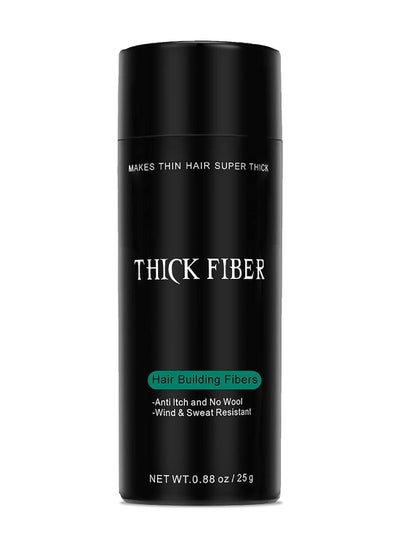 اشتري THICK FIBER Hair Building Fibers 25g Bottle BlackColor في الامارات