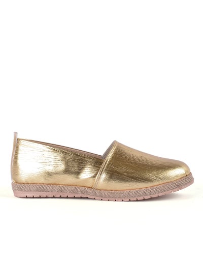 Buy BN-100 Ballerina Flat Leather Color Gold in Egypt