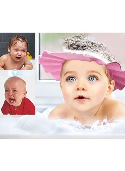 Buy Baby Protective Shower Cap, Baby Shower Guard, To Prevent Shampoo During Bathing And Washing The Head, Protective When Bathing Shampoo For Children's Safety In The Bathroom (Pink) in Egypt