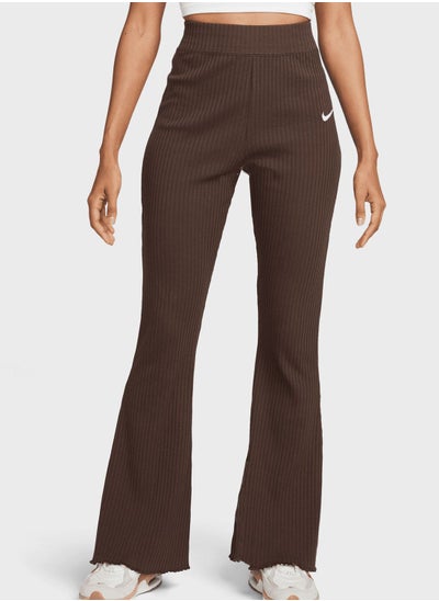 Buy Nsw Ribbed JerseyWide LegPants in UAE