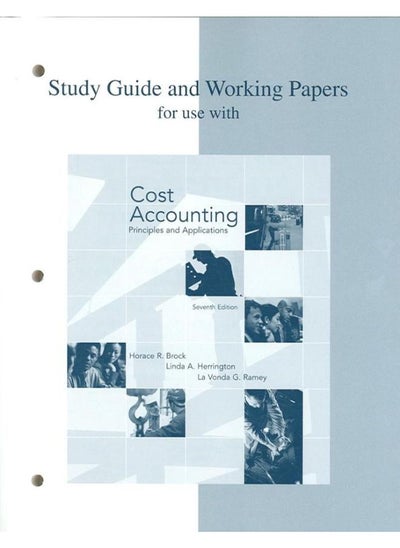 Buy Study Guide and Working Papers to Accompany Cost Accounting  Ed   7 in Egypt