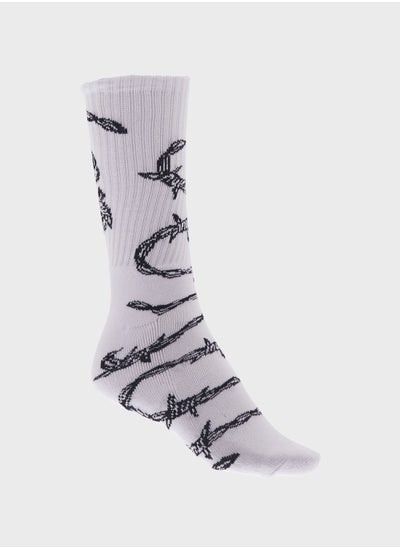 Buy Barbed Wire Crew Socks in UAE