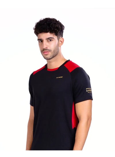 Buy FLIP SIDE ROUND NECK-T SHIRT- (BLACK/RED) (APLT777-4-L) in UAE