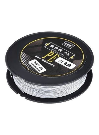 Buy Fishing Line Strong Abrasion 8 Strands Braided 100M in Saudi Arabia