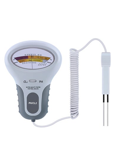 Buy PC102 Portable Water Quality Tester Digital 2 in 1 PH & Chlorine Level CL2 Meter Detector for Swimming Pool Spa in UAE