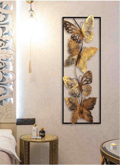 Buy Decorative Metal Wall Accessory 100% METAL 90 x 32 cm in UAE