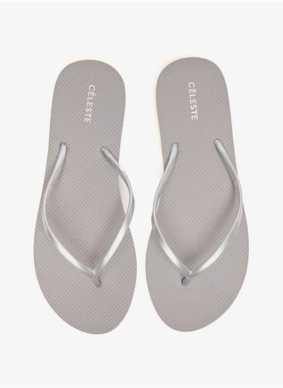 اشتري Women's Solid Slip-On Thong Slippers في الامارات