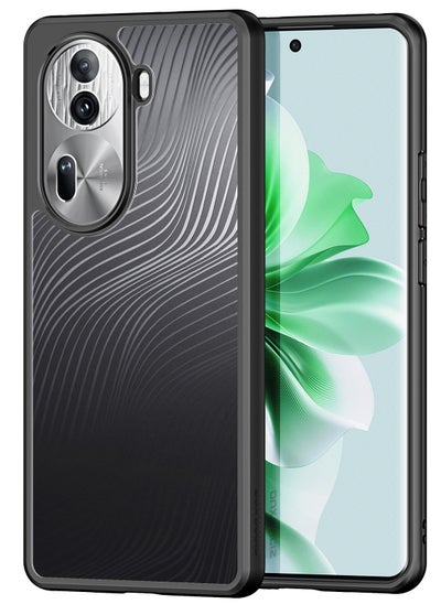 Buy DUX DUCIS Aimo Cover for the OPPO Reno 11 Pro mobile phone slim, transparent matte cover made of TPU, polycarbonate, polypropylene, silicone - black in Egypt