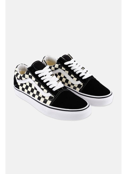 Buy Women Old Skool Lace Up Skate Shoes, Black/White in Saudi Arabia