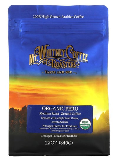 Buy Organic Peru Ground Coffee Medium Roast 12 oz (340 g) in UAE