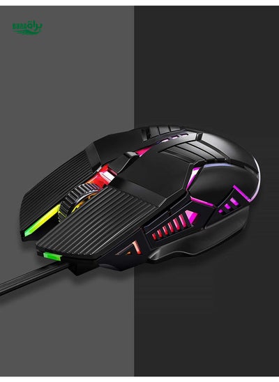 Buy 1pc Wired Glowing Gaming Mouse, Computer Mouse in UAE