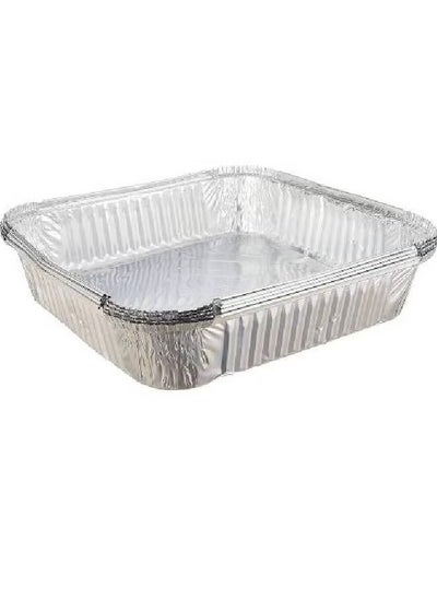 Buy Rectangle Aluminum Foil Plate With Cover(50 PCS) in Egypt