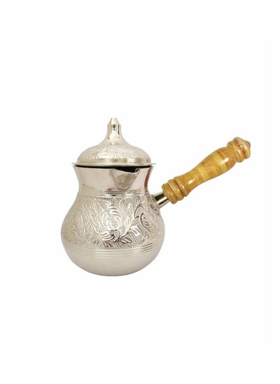 اشتري Brass Coffee Pot 2 Cup Turkish Coffe Warmer في الامارات