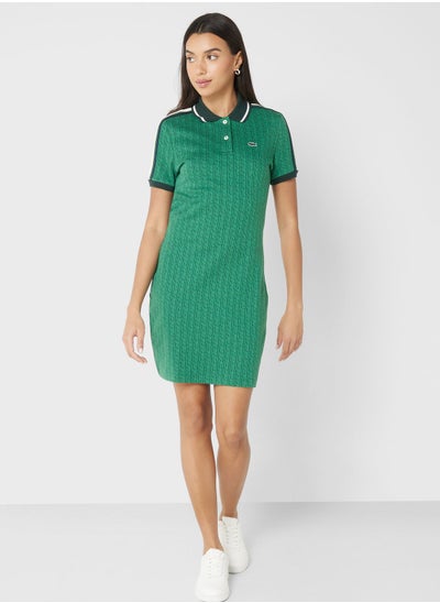 Buy Logo Polo Neck Knitted Dress in UAE