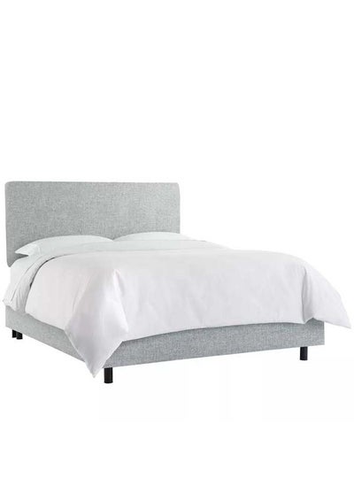 Buy Elite Collection: Swedish Wood Queen Bed - Silver Elegance (180x200x140) by Alhome in Saudi Arabia