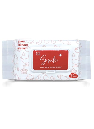 اشتري Pure Rose Water Wipes 80's في الامارات