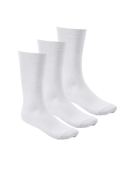 Buy Pack of 3 Cotton Casual Dress Classic Socks for Men in Egypt