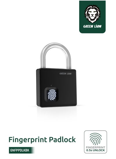 Buy Fingerprint Padlock - Black in UAE