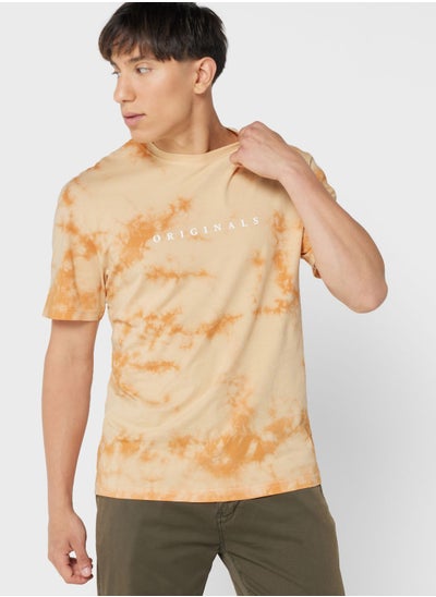 Buy Tie Dye Crew Neck T-Shirt in UAE