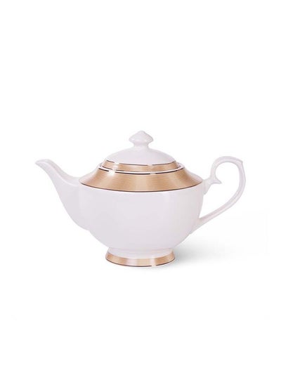 Buy Teapot Versailles Series Porcelain Kettle, For Blooming and Loose Leaf Tea Maker, Dishwasher Safe, For Tea Lover 1350ml in UAE