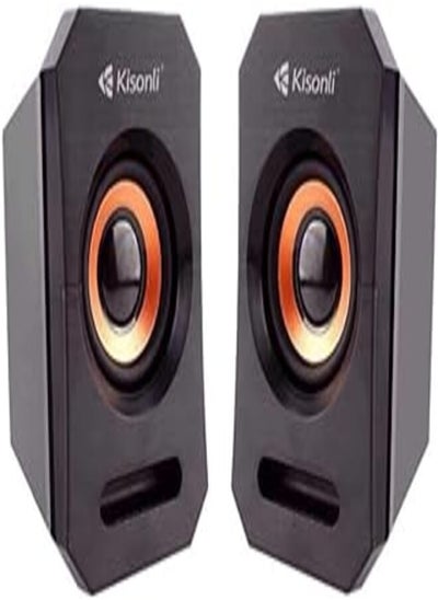 اشتري Kisonli a-606 multimedia speaker 2.0 usb black في مصر