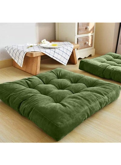 اشتري Simple And Comfortable Floor Velvet Tuffed Cushion 60Cm X 40Cm X 10Cm Am.81808Pen في السعودية