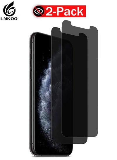 Buy Tempered Glass Screen Protector with Anti-Spy Feature for iPhone XR - Privacy Protection and Maximum Screen Protection Against Scratches and Breakage. in Saudi Arabia