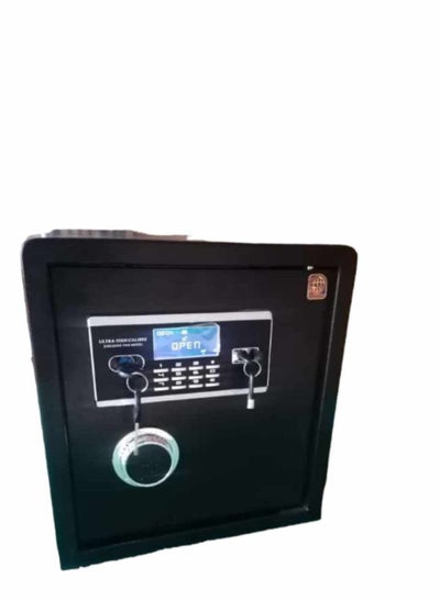 Buy Semi-armored safe Size: 42 length * 38 width * 33 depth Made of steel Digital screen and secret numbers Alarm device and extra battery in Egypt