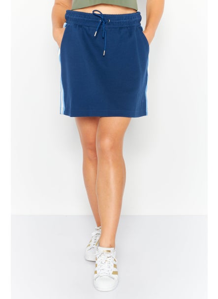 اشتري Women Solid Mini Skirt, Blue في الامارات