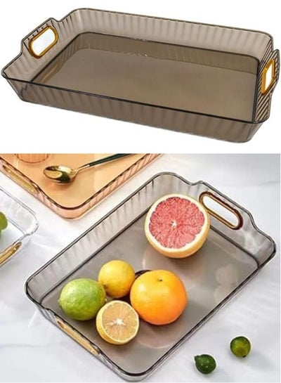 Buy Rectangular serving tray with handles30*20 cm in Egypt