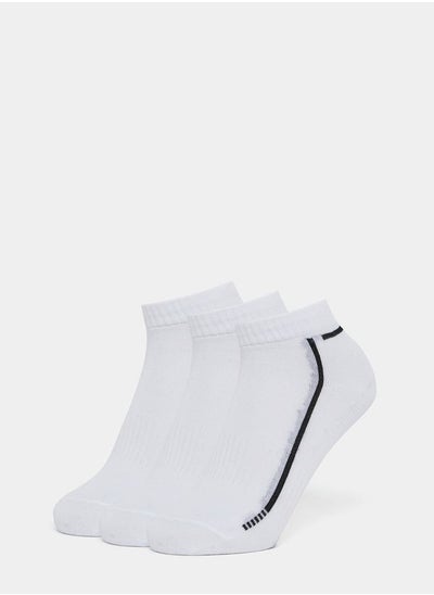 Buy Pack of 3 - Striped Detail Ankle Socks in Saudi Arabia